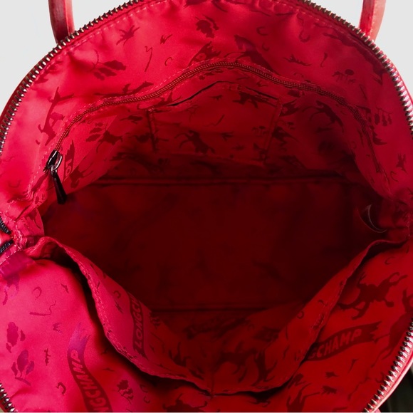 Vintage Longchamp Red Leather Purse - Picture 7 of 15